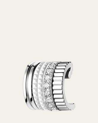 Boucheron Quatre Double White Edition Clip Earring, Single