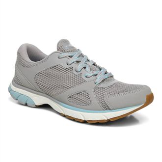 Vionic Womens Tokyo Shoes In Light Grey Mesh/syn