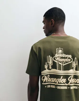 Wrangler T-shirt vintage verde