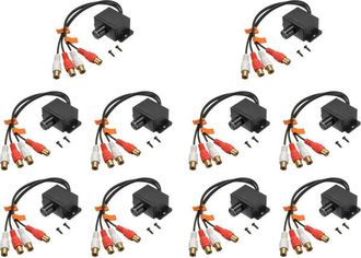 OEM Compatible Con 10 Amplificadores De Bajo Universales, Con Control De Volumen Y Ganancia Rca, Apto Para Uso Dom&eacute;stico Y En El Coche, Color Negro