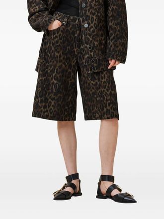 AllSaints leopard-print shorts - Brown