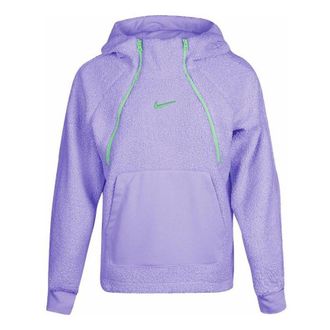 Nike (WMNS) Nike Sportswear Zipper Sports hooded Pullover Jacket Purple DC5141-531