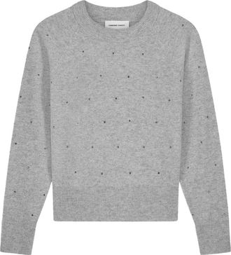 Fab By Fabienne Chapot Lidi Strass Trui - Dames - Sweatshirts - Grijs - S - Wol - Hoodies & sweatvesten