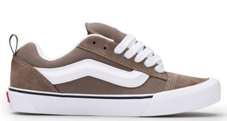 Vans Sneaker VANS Knu Skool, Damen, Gr. 38,5, braun, Leder, Textil, Schuhe Sneaker, unisex