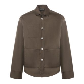 Giuliano Galiano Casual Shirts, male, Brown, Size: 3XL Casual Shirts