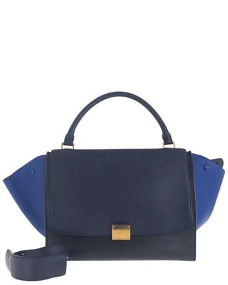 Celine Celine Trapeze Medium Leather Handbag (Authentic Pre-Loved)