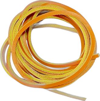 Generic Leather Laces - Square Cut 4mm - for use in Boat Shoes, Deck Shoes, Boots in 46 117cm in Length (Tan)