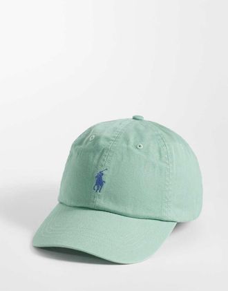 Polo Ralph Lauren Icon - Cappellino con visiera in twill verde chiaro con logo