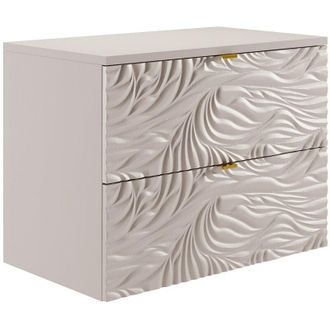 Vente-Unique Mobile sottolava sospeso texturizzato con piano - Beige - 80 cm - RINAREL