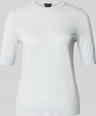 HUGO BOSS Shaped Fit Strickpullover aus reiner Schurwolle Modell Farbella in Hellblau, Gr&ouml;&szlig;e XXL