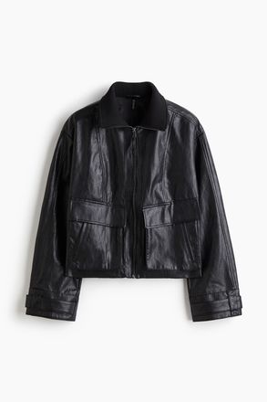 H&M Fliegerjacke - Schwarz