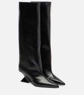 The Attico Cheope 60 leather knee-high boots