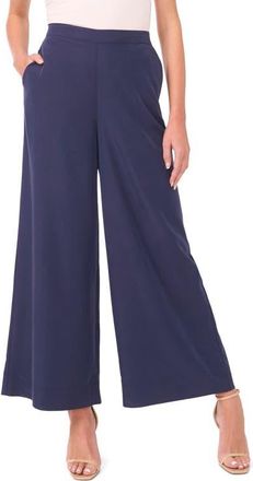 Vince Camuto Wide Leg Ankle Pants in Classic Navy at Nordstrom, Size X-Large P