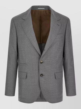 Brunello Cucinelli silk blend single-breasted blazer