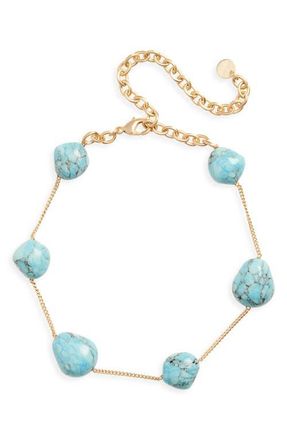 Cult Gaia Andie Faux Turquoise Choker Necklace in Ibiza Turquoise at Nordstrom