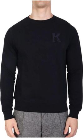 Karl Lagerfeld Sweatshirt - Heren - Sweatshirts - Blauw - XL - Katoen - Hoodies & sweatvesten
