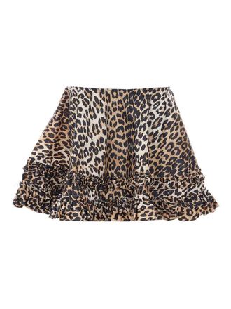 Ganni Printed Duchesse Skirt