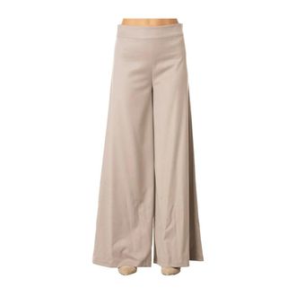 D.exterior Wijde broek - Dames - Broeken - Bruin - Maat: S Viscose