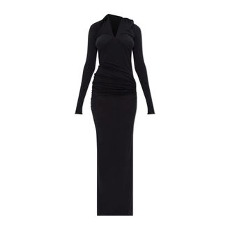 Entire studios Entire Studios, Kleedjes, Dames, Zwart, M, Gedrapeerde jurk