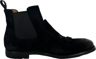 Churchs Chelsea Ankle Boots in Black Suede
