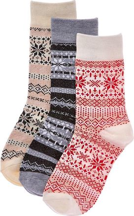 Stems Stems 3Pk Nordic Cashmere-Blend Socks