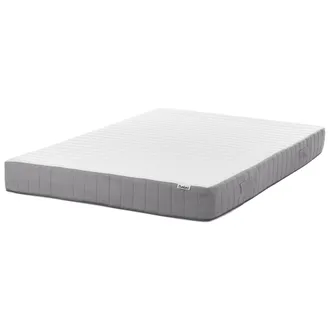 Beliani Colch&oacute;n De Muelles Ensacados Con Asas Relleno De Espuma Viscoel&aacute;stica Refrescante Firmeza Media Funda Extra&iacute;ble 7 Zonas Acolchado 140 X 200 Cm Fluffy