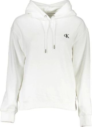 Calvin Klein Dames, Sweatshirts & Hoodies, Wit, Maat: 2XS Katoen