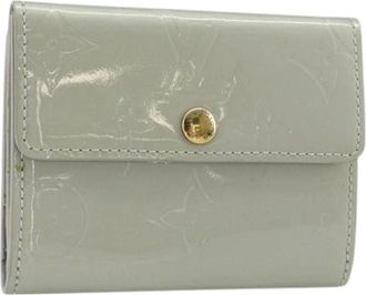 Louis Vuitton Pre-owned Wallets, female, Gray, Size: ONE SIZE Pre-owned Vintage Patent Leather Coin Purse