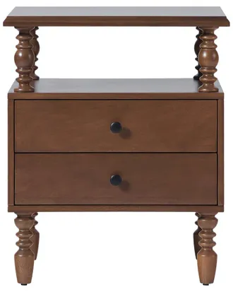 Walker Edison Vivienne Walker Edison Ez Assembly Premium Solid Wood Spindle 2-Drawer Nightstand
