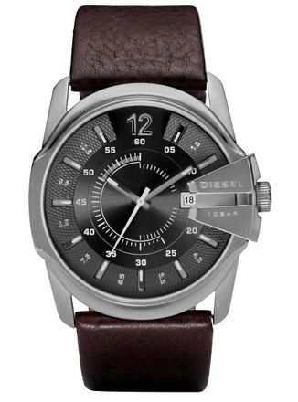 Diesel Master Chief Mens Brown Watch DZ1206 Leather - One Size