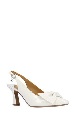 J. Rene&eacute; Harlan Slingback Pump in White at Nordstrom, Size 10.5