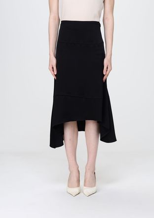 Victoria Beckham Gonna asimmetrica in raso Victoria Victoria Beckham