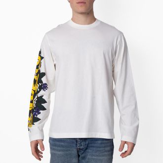 Burberry Ivy Logo Cotton Long-Sleeved Top, Size X-Small