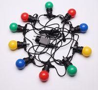 OEM Guirnalda De Luces Multicolores De 5 M Con Protecci&oacute;n Ip65, Luces El&eacute;ctricas Para Exteriores, 10 Bombillas, Azul, Rojo, Amarillo Y Verde, Decoraci&oacute;n R