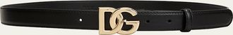 Dolce & Gabbana Interlocking DG Logo Leather Belt