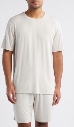 Nordstrom Moonlight Eco Stretch Modal Pajama T-Shirt in Grey Moonbeam at Nordstrom, Size X-Large