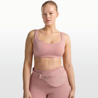Nike Womens SKIMS Matte Scoop-Neck Bra in Pink | BRSPT2723-HIM