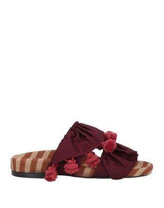 サンダル・ミュール La DoubleJ SS22 BRAID SLIDE SANDALS (SHO0005_FOD001COH0001) Amazon.com | Journee Womens Pleated Metallic Bow Knot Low