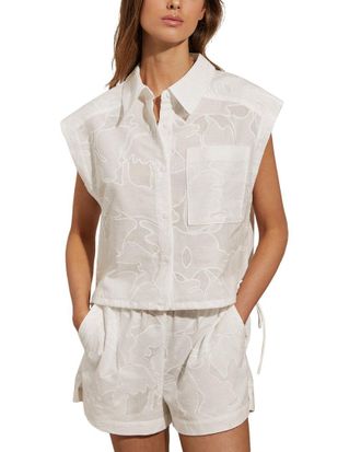 Reiss Nia Embroidery Shirt