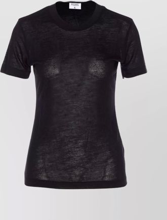Filippa K short sleeve sheer crewneck top