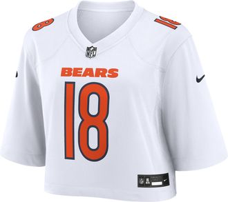 Nike Caleb Williams Chicago Bears Nike Womens NFL Cropped Tundra Game Jersey in White | WCJF10A7QF-H29