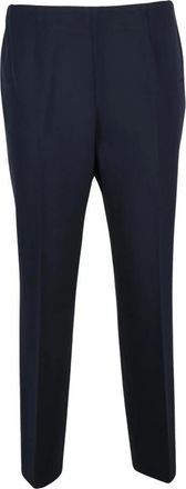 PESERICO Rechte broek - Dames - Straight fit broeken - Blauw - 2XL - Katoen - Broeken