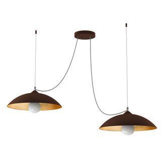 Lumicom Dream L&aacute;mpara De Techo Corten Hoja 2 Luces