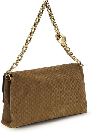Gucci Womens Shoulder Bag Suede Pepper Brown Brown-Pepper Outer: Handbags Brown/pepper Hand