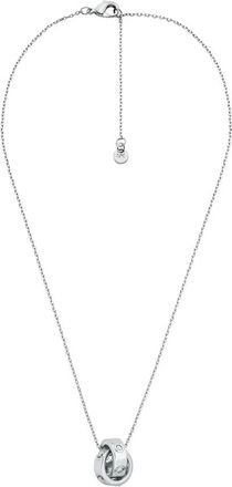 Michael Kors Logo en zirkonia ketting - Dames - Accessoires - Grijs - Maat: ONE Size