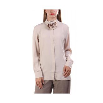 Marella Dames, Blouses & Shirts, Beige, Maat: S