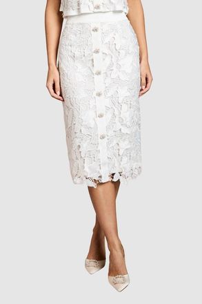 Coast Lace Pencil Skirt in Ivory at Nordstrom, Size 10