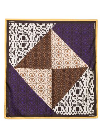 Max Mara printed scarf - Brown