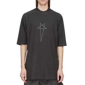 Rick Owens Jumbo SS T - Heren - Tops - Zwart - Maat: S Katoen