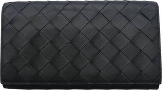 Bottega Veneta Black Green Leather (Pre-Owned)